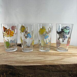 Rainbow Brite Glasses - 2010 Hallmark - One (1) Pint - 16 oz. - Set of four (4)